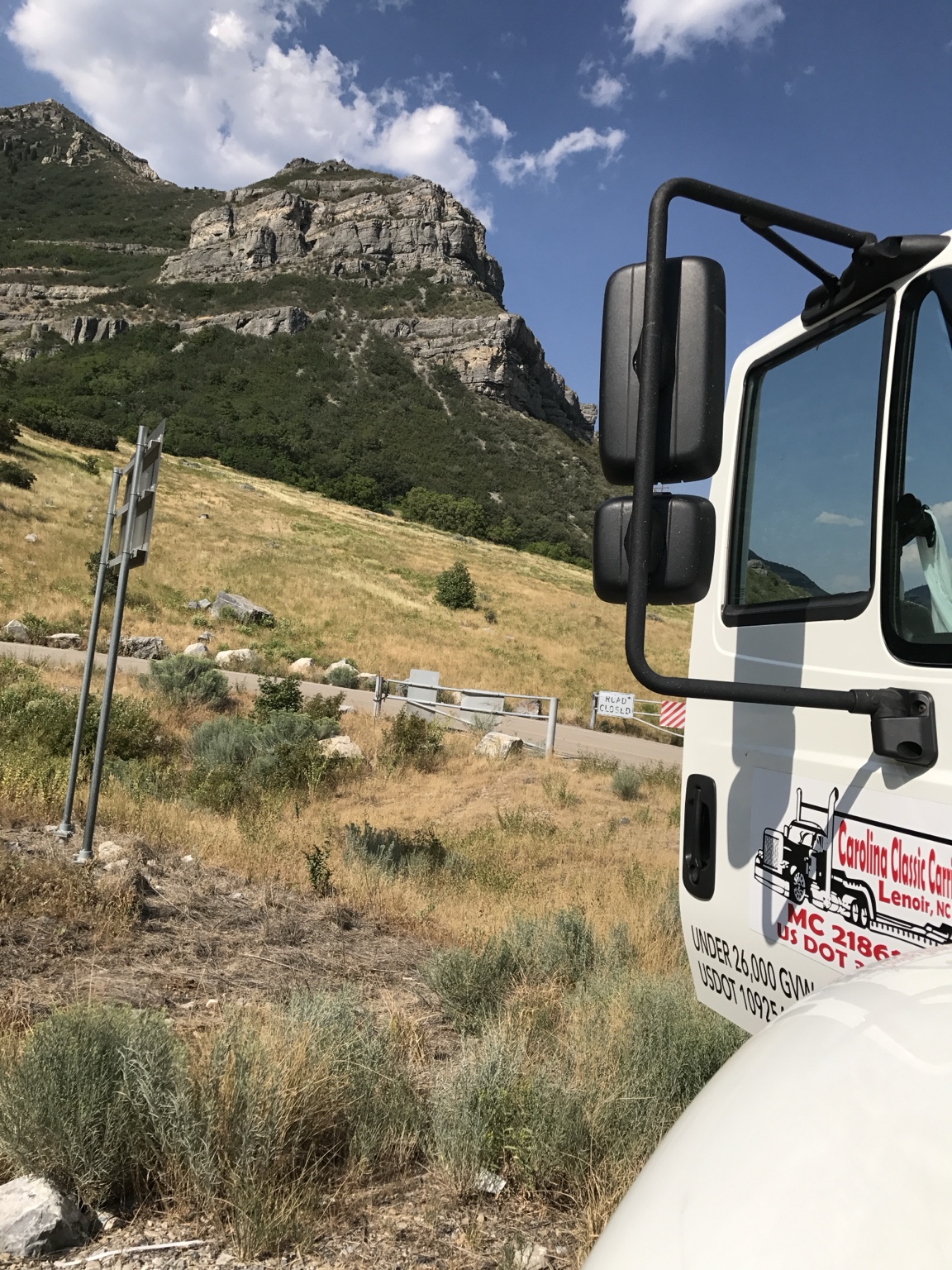 Carolina Classic Carriers truck near mountains